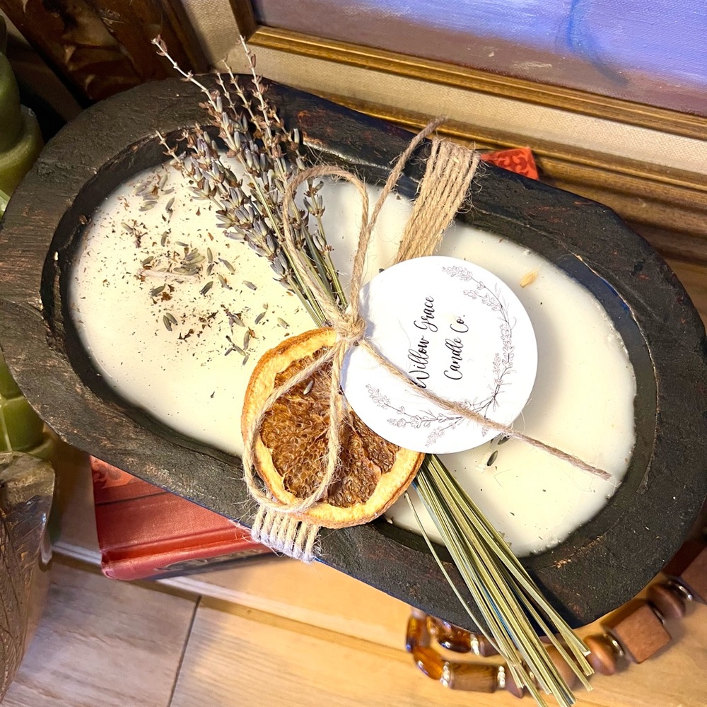 New! Artisan Soy Wax Petite Dough Bowl Candle from Willow Grace Candle Co.